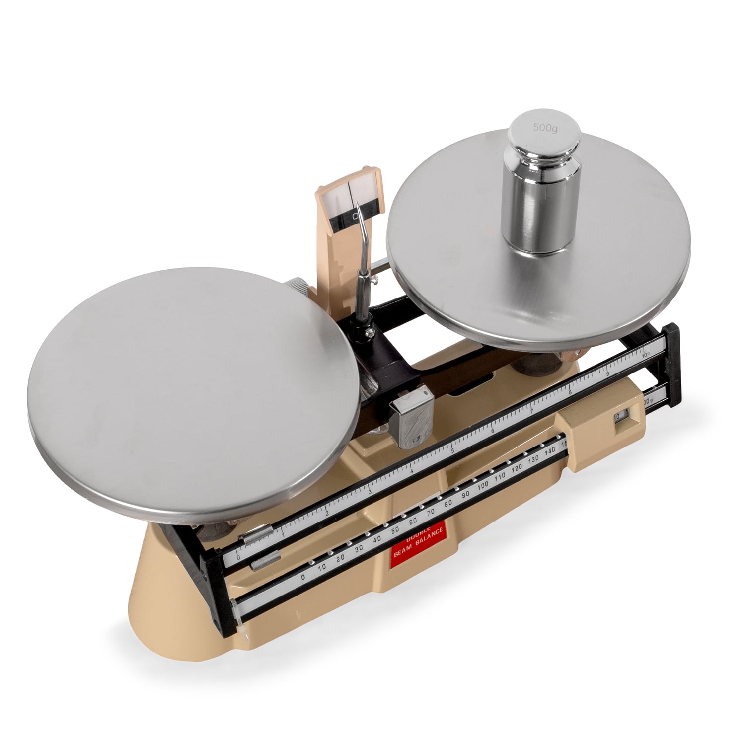 BALANZA MECANICA DE 2 PLATOS 2000G / 0,1 GR CON SET DE PESAS - 2
