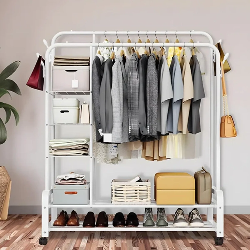 ORGANIZADOR DOBLE CON DIVISIONES -BLANCO Y NEGRO - 1