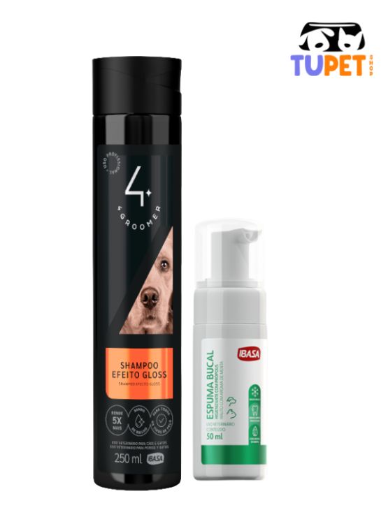 PACK SHAMPOO EFECTO GLOSS + ESPUMA BUCAL IBASA - 1