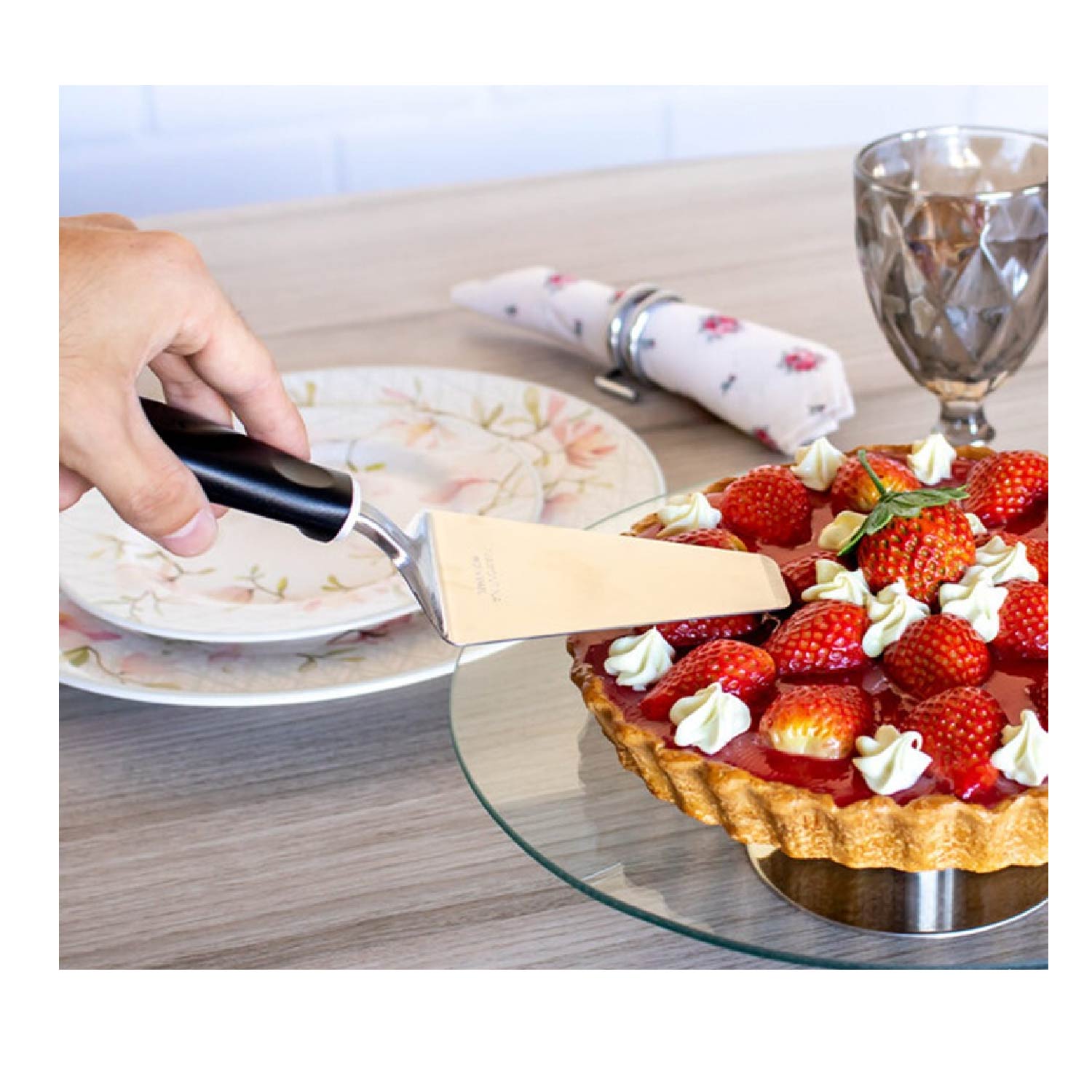 ESPATULA TRAMONTINA PARA PIZZA O POSTRE ACE.INOX. - 1