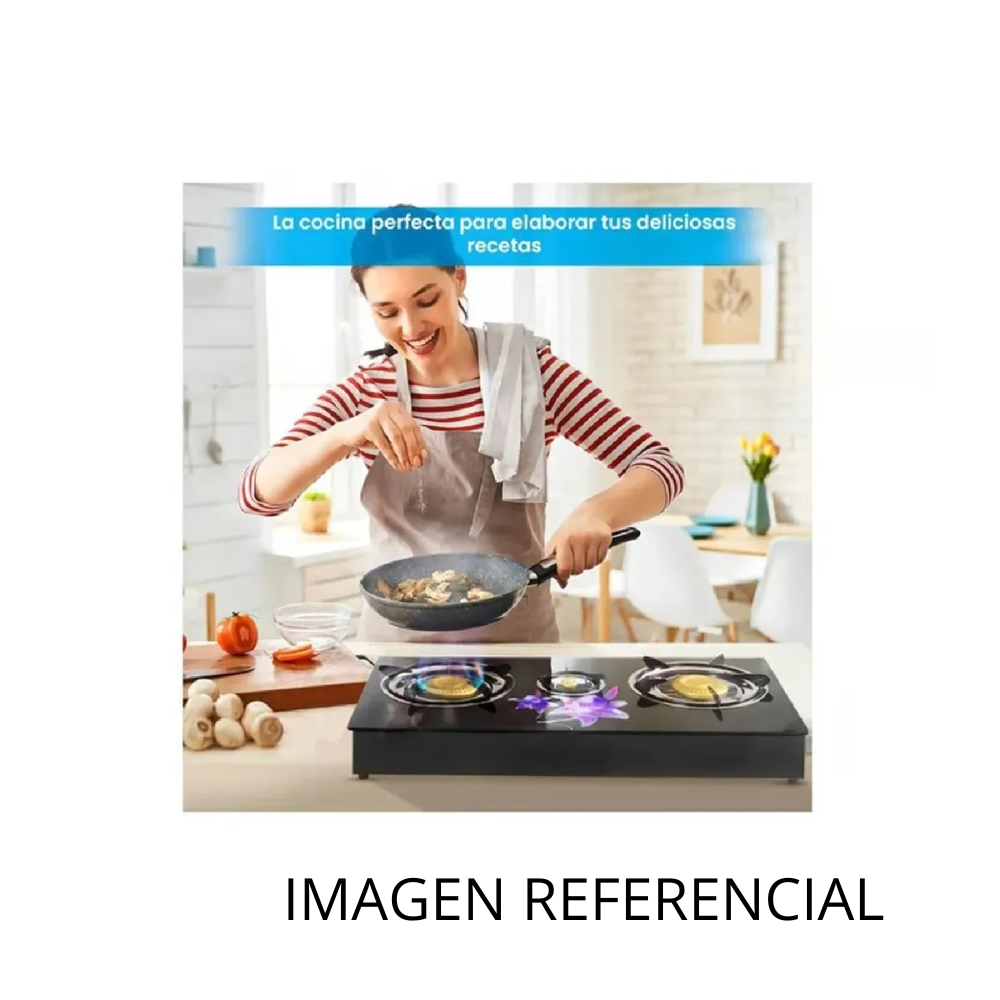 COCINA DE MESA A GAS DE 2 HORNILLAS VITROCERÁMICO + REGALO - 2
