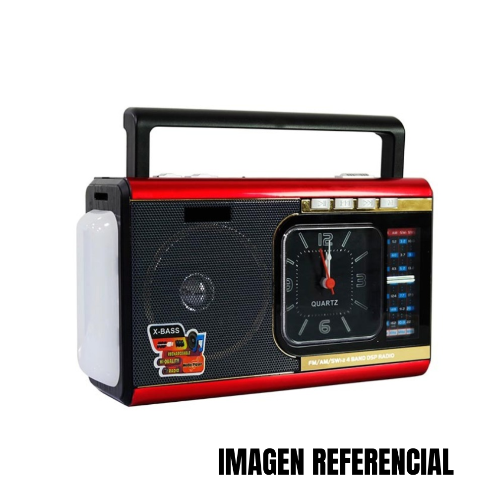 RADIO PORTATIL AM FM RETRO VINTAGE PARLANTE BLUETOOTH MP3 RECARGABLE B01 - 2
