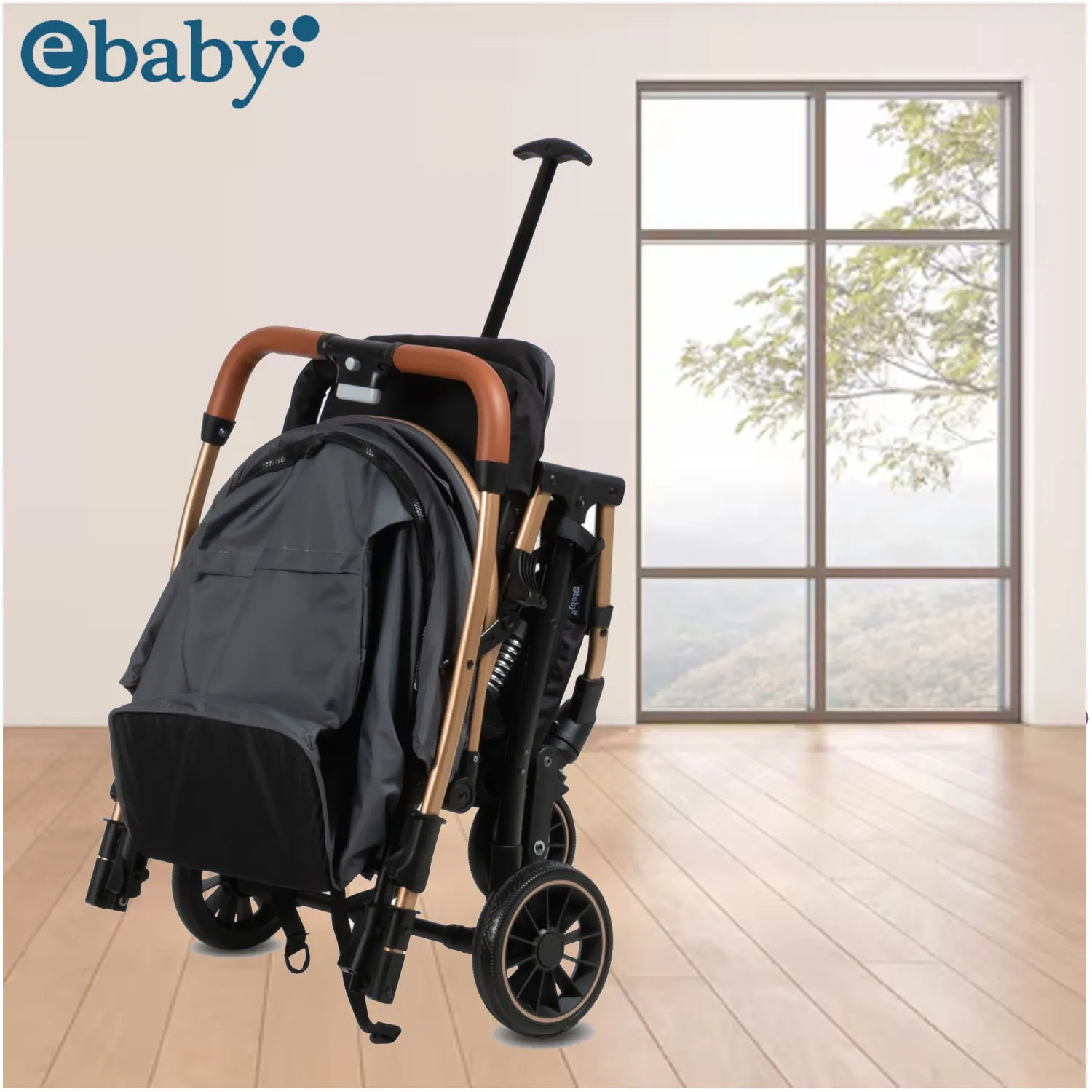 COCHE PASEO REVERSIBLE EBABY «VINCE» GRIS - 5