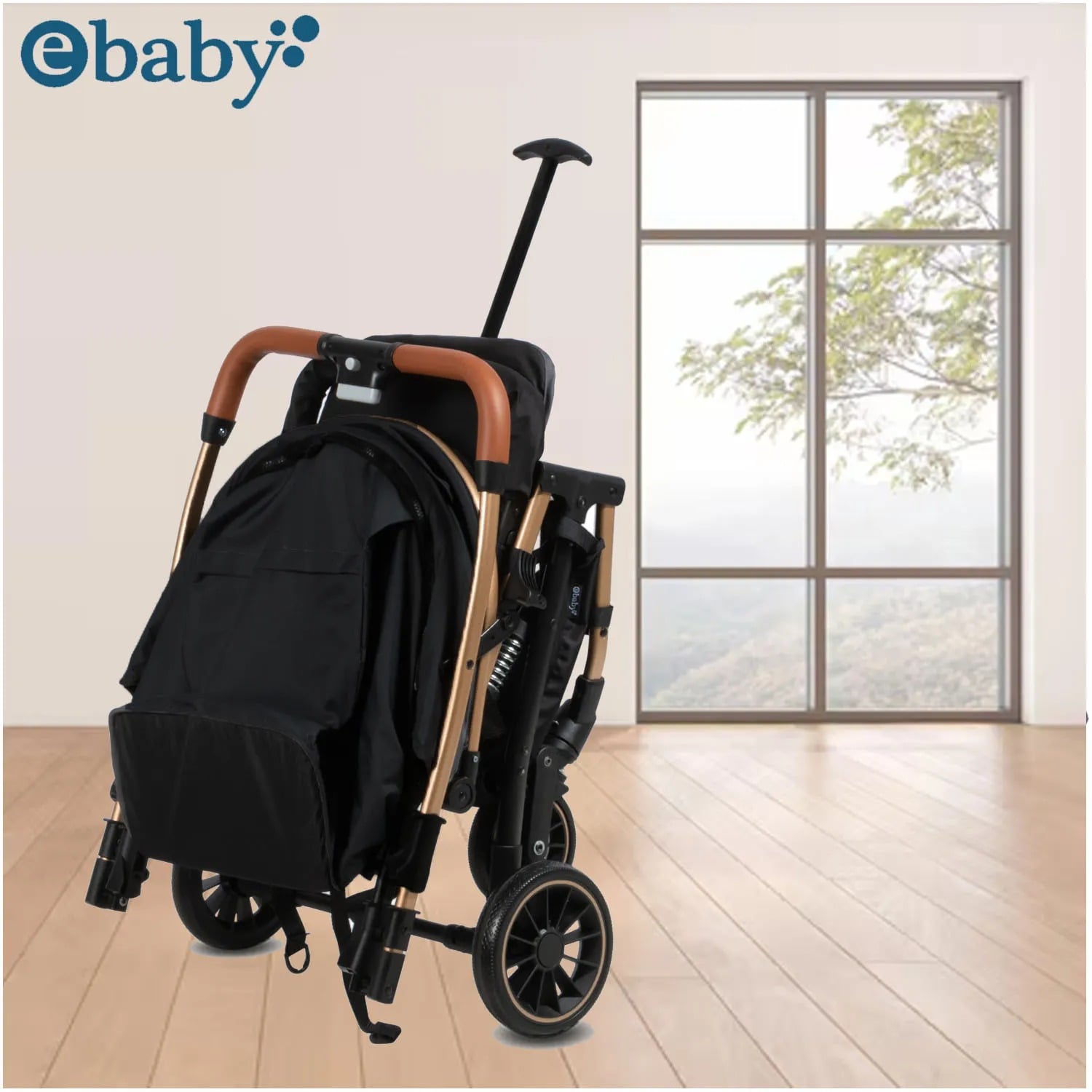 COCHE PASEO REVERSIBLE EBABY «VINCE» BLACK - 5