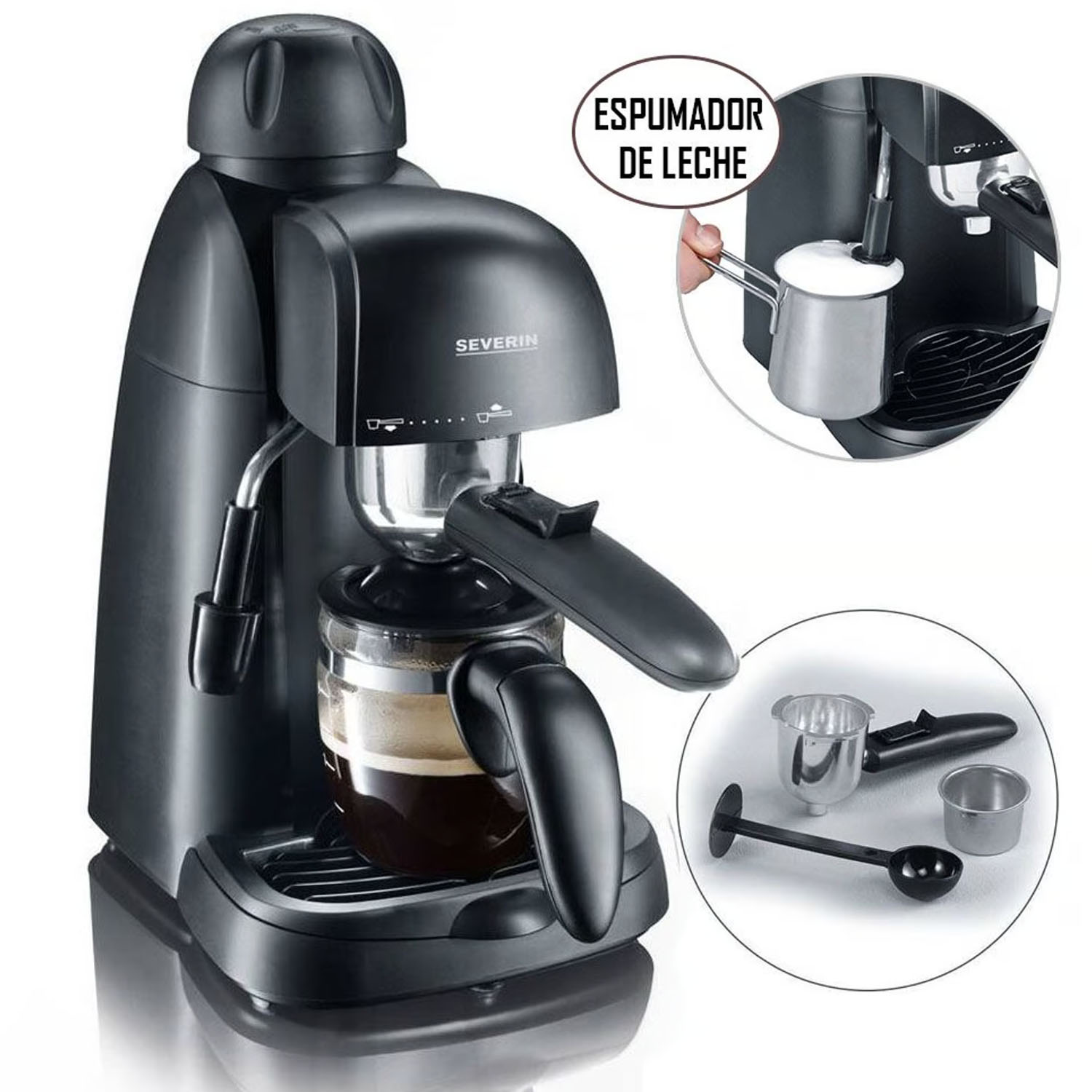 CAFETERA EXPRESSO CON ESPUMADOR DE LECHE KA5978 - 1