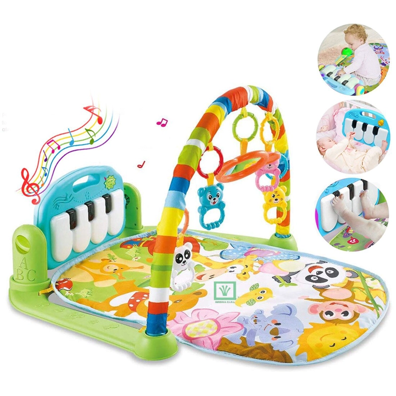 GIMNASIO DE BEBE CON PIANO PARA PATEAR VERDE - 1