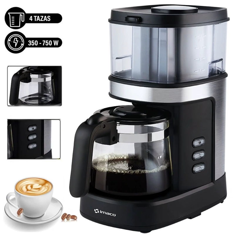CAFETERA CON MOLEDOR DE CAFÉ ICMG4070 750W - 1