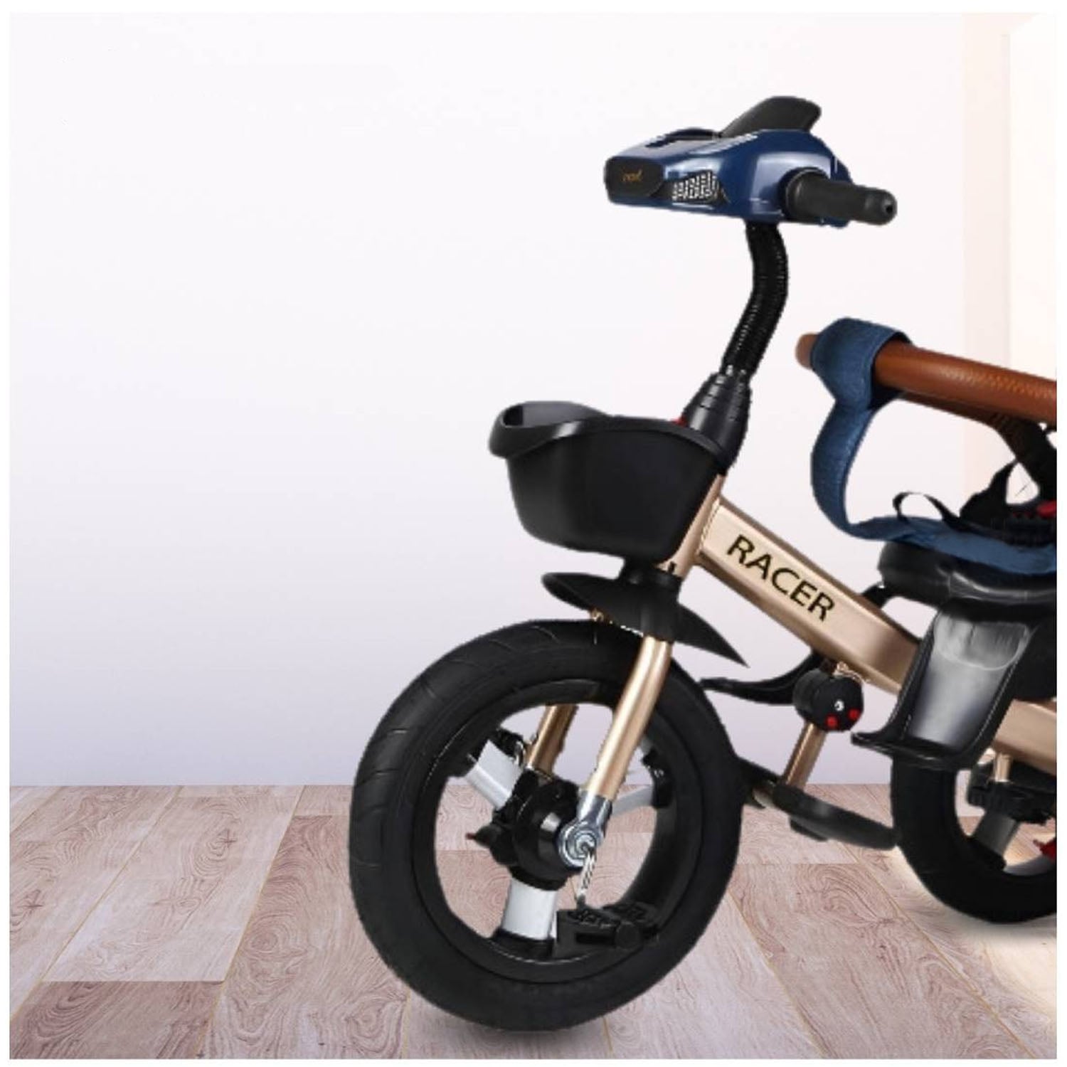 TRICICLO GUIADOR PARA NIÑOS USB Y BLUETOOH «LAURENT» BLUE - 2