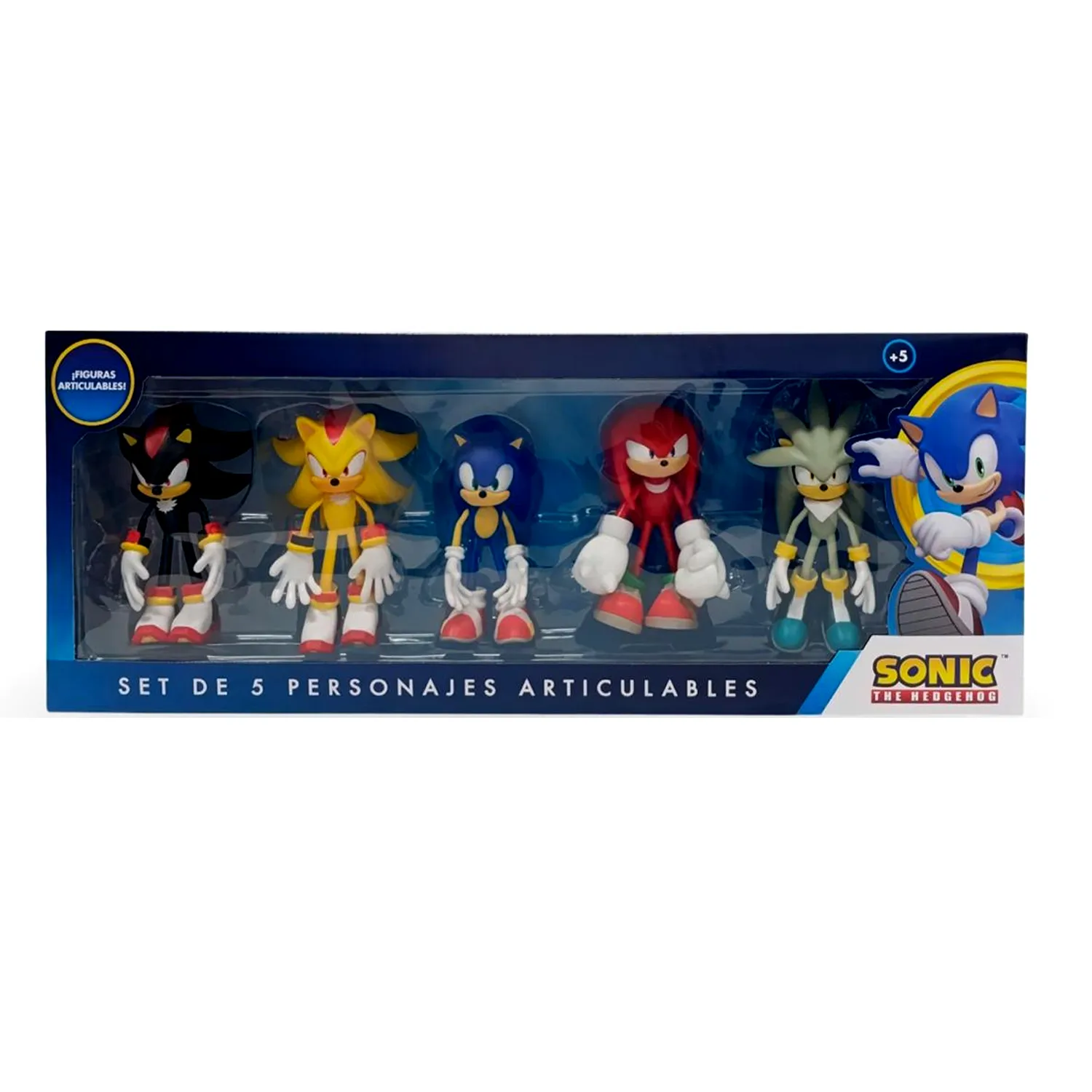SET DE MUÑECOS SONIC Y SUS AMIGOS ARTICULABLES M5 ROJO - 2
