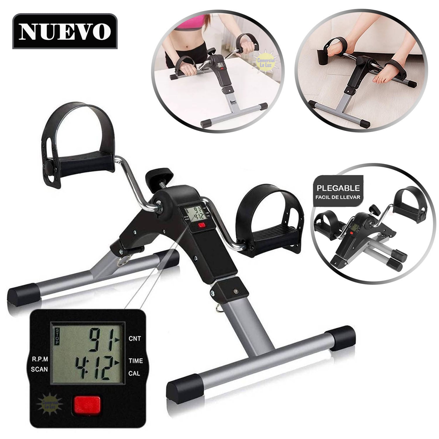 MINI EJERCITADOR DIGITAL DE PEDAL PIERNAS Y BRAZOS - 1