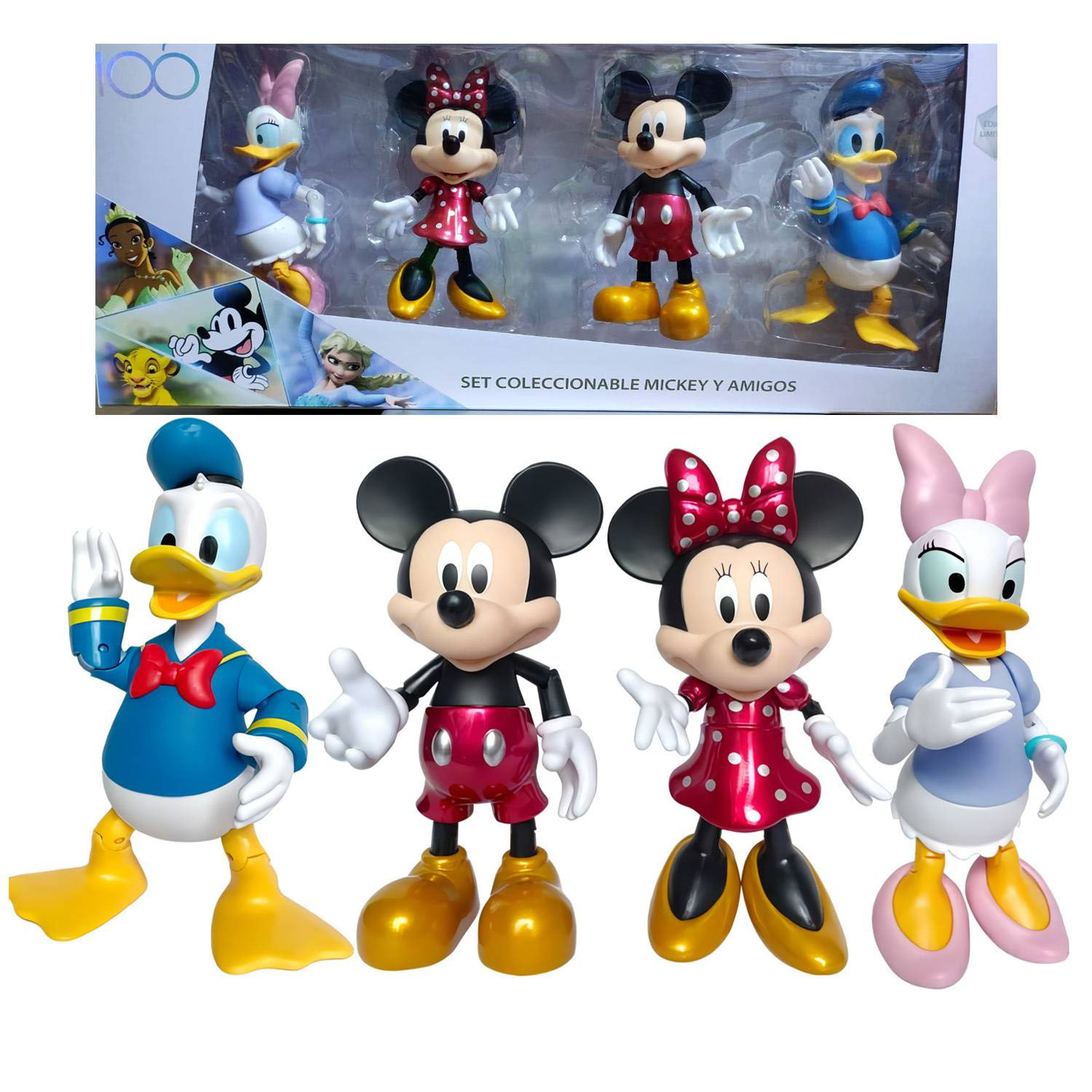 SET DE FIGURAS ARTICULABLES MICKEY MOUSE Y SUS AMIGOS 4PCS - 2