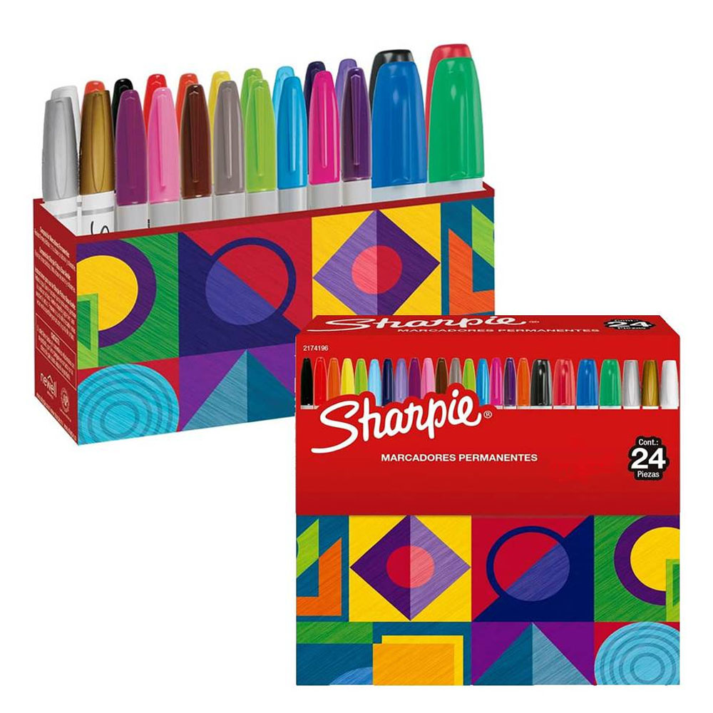 MARCADOR PERMANENTE VARIOS TIPOS 24UND SHARPIE 2174196 - 2