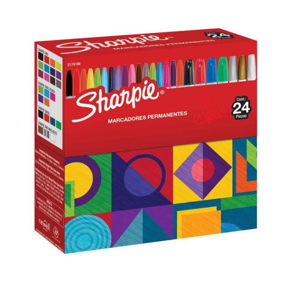 MARCADOR PERMANENTE VARIOS TIPOS 24UND SHARPIE 2174196 - 3