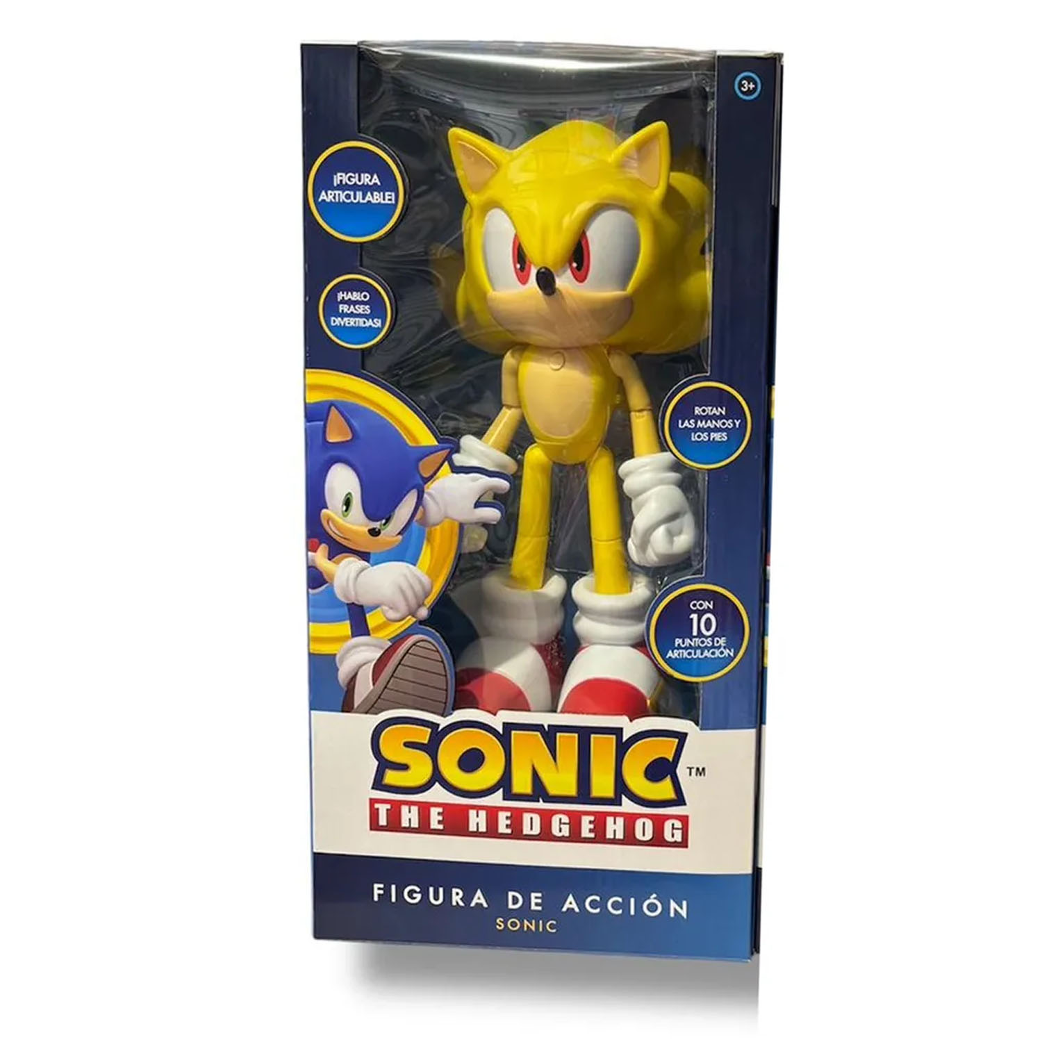 MUÑECO SUPER SONIC THE HEDGEHOG MUSICAL Y ARTICULABLE - 3