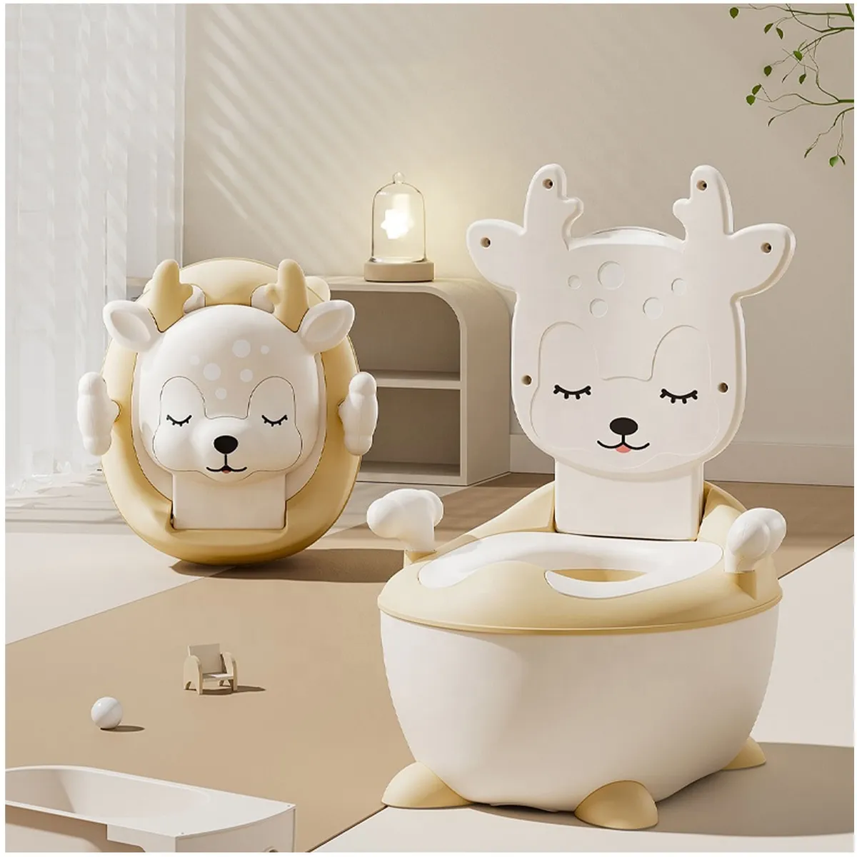 BACIN PARA BEBÉ «BAMBI» DE LUJO BEIGE - 5