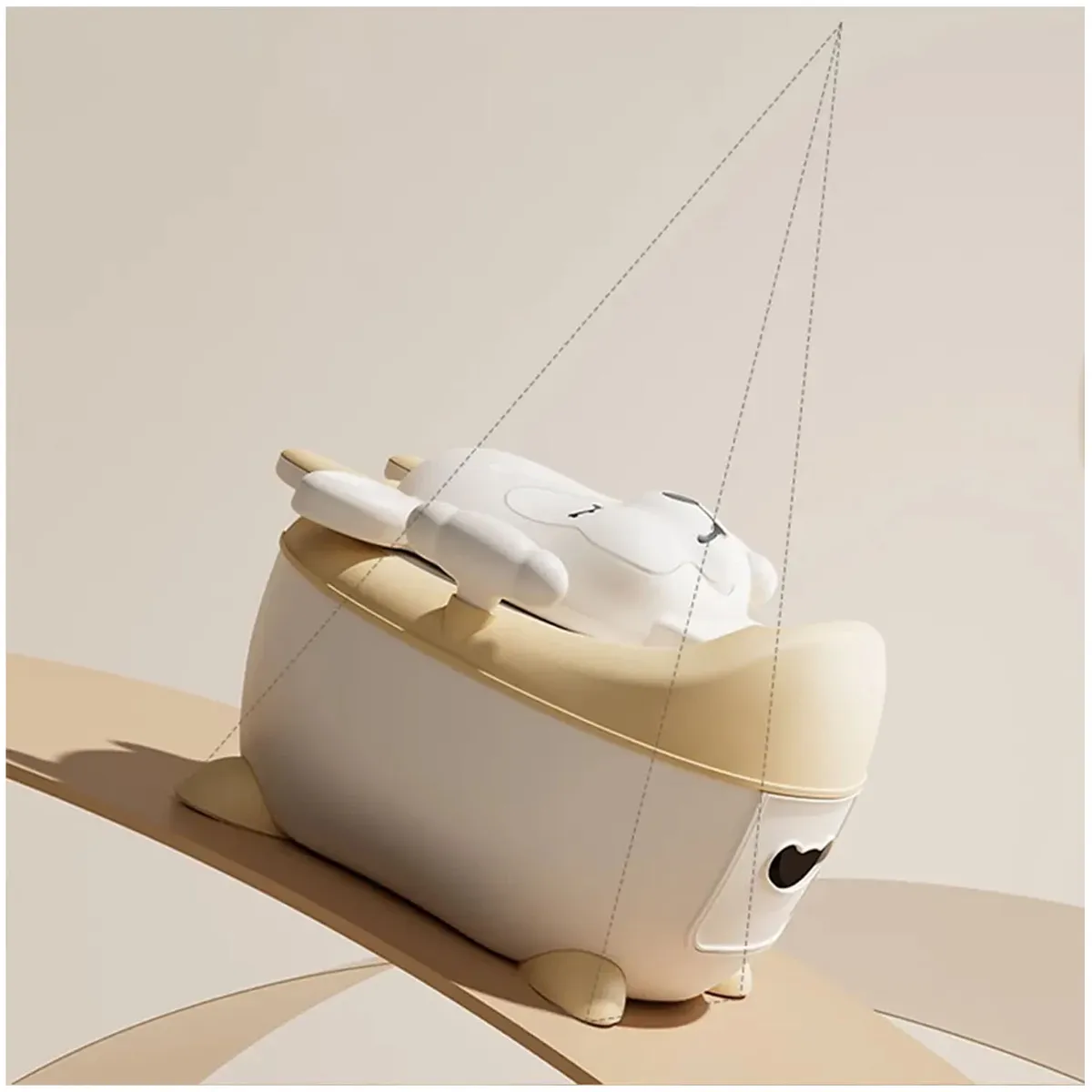 BACIN PARA BEBÉ «BAMBI» DE LUJO BEIGE - 7