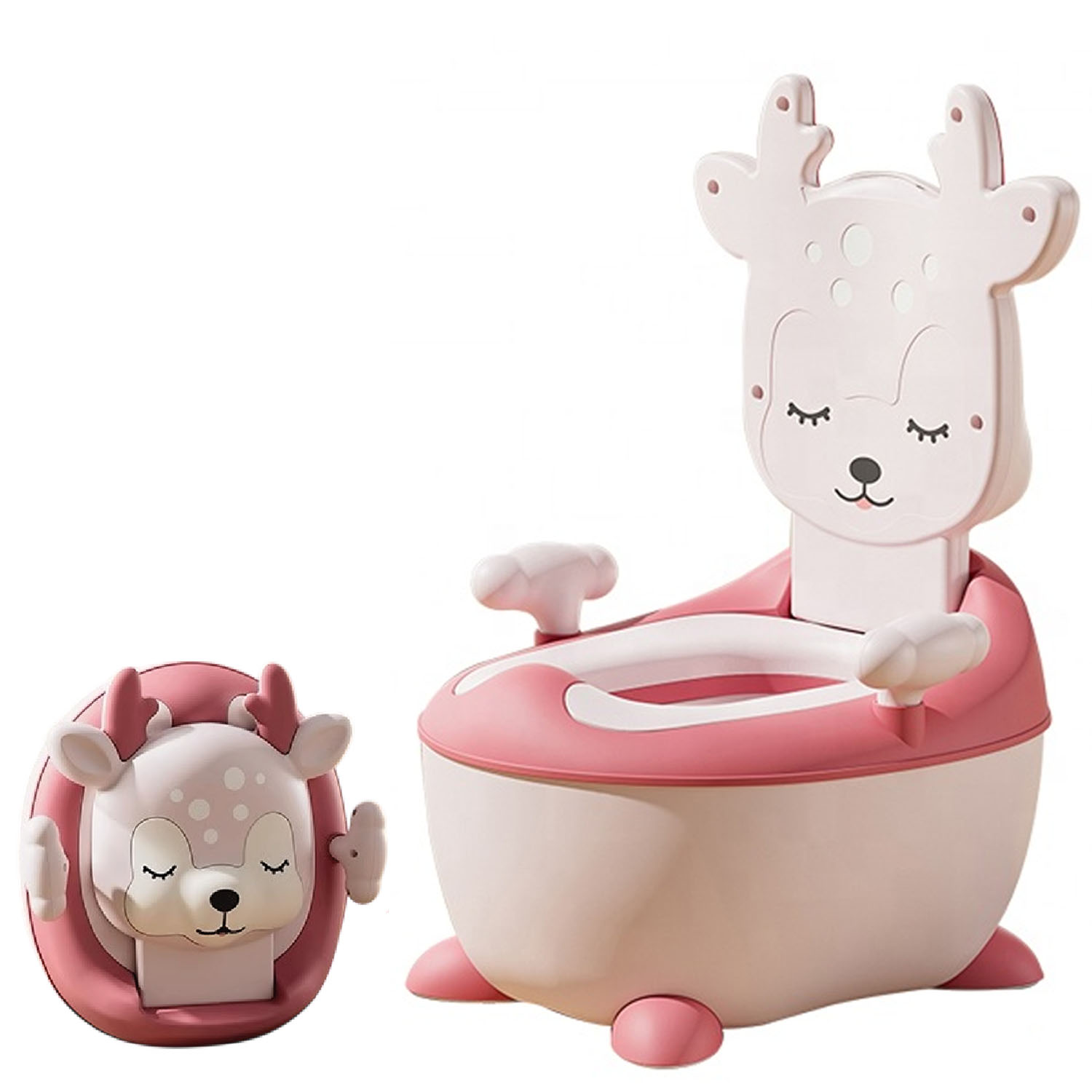 BACIN PARA BEBÉ «BAMBI» DE LUJO ROSADO - 2