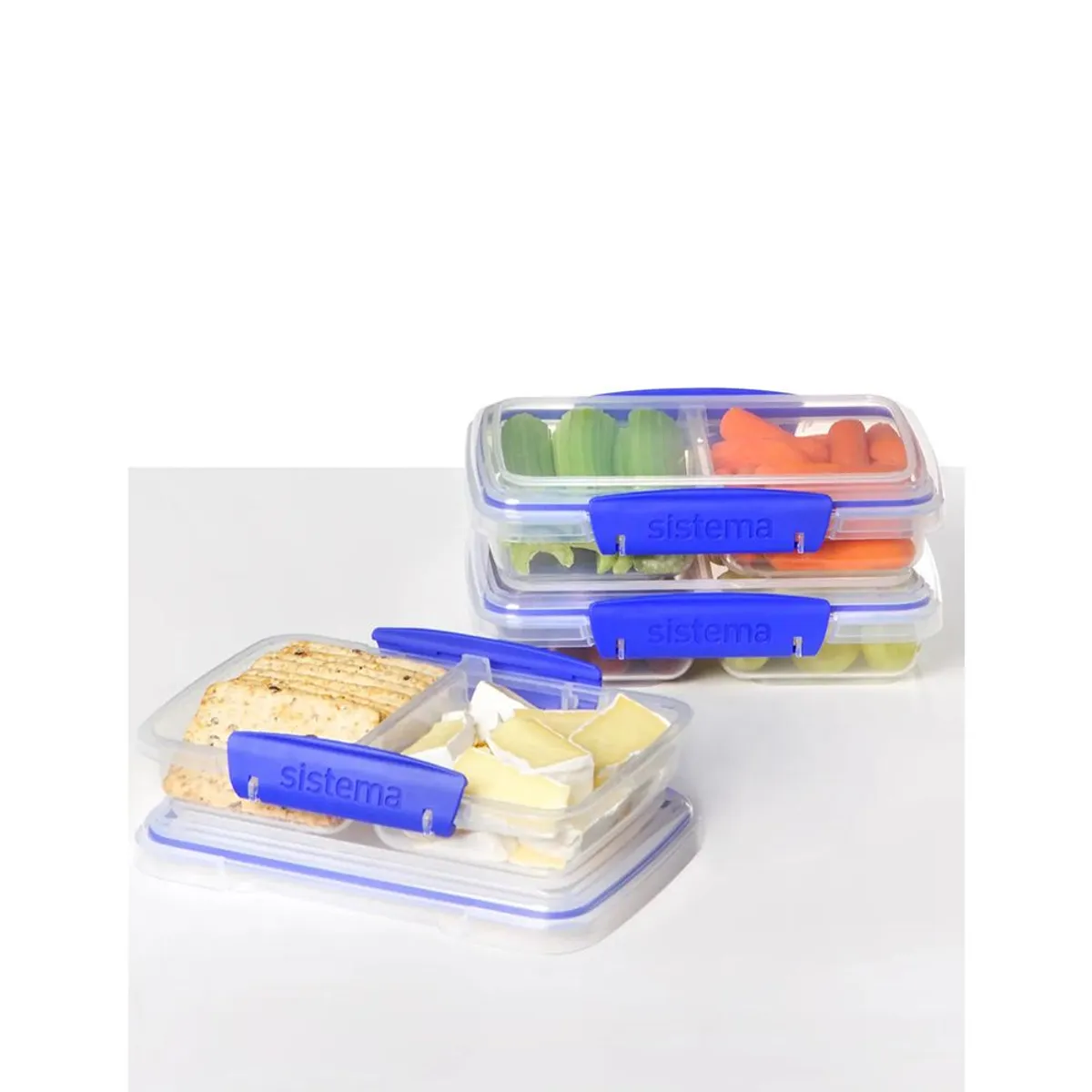 JUEGO DE 3 CONTENEDORES PEQUEÑO PARA ALIMENTOS SISTEMA 1513ZS - 3