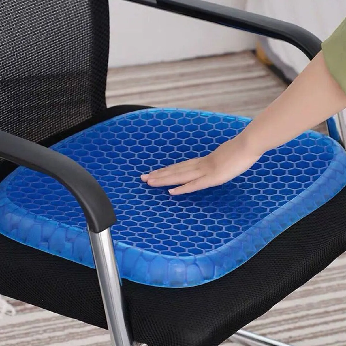 COJÍN DE SOPORTE DE GEL CONFORTABLE CON FUNDA - 5