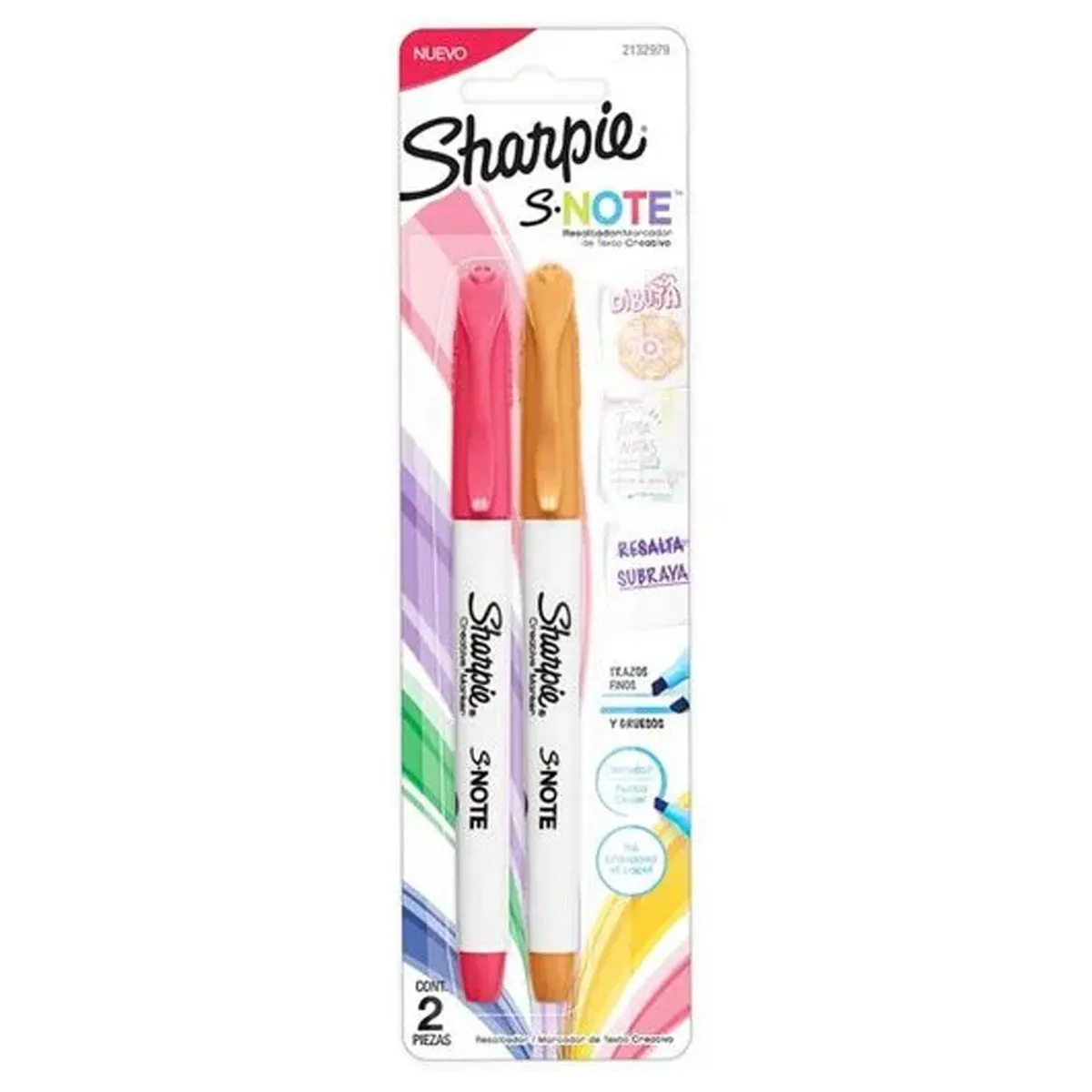 RESALTADOR MARCADOR SHARPIE COLORES PASTEL 2UND 2132979 - 2