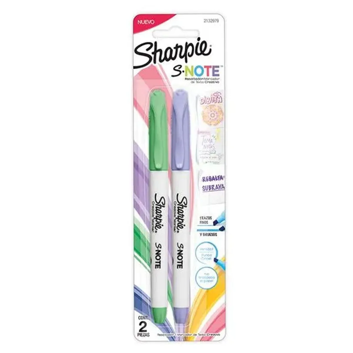 RESALTADOR MARCADOR SHARPIE COLORES PASTEL 2UND 2132979 - 3