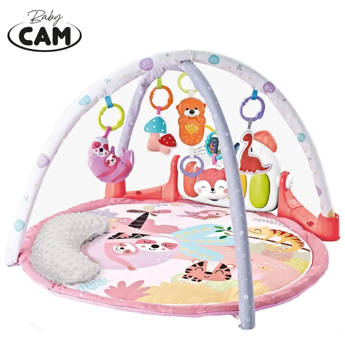 GIMNASIO PIANO MUSICAL BABY CAM 7 EN 1 PINK - 2