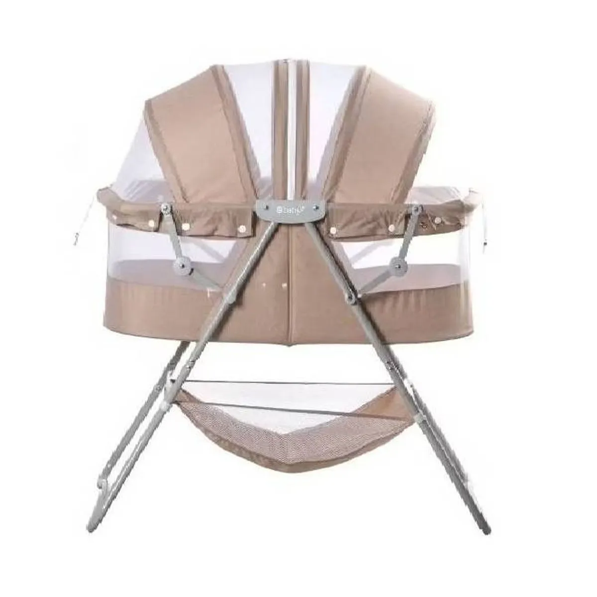 CUNA PORTÁTIL PLEGABLE PARA BEBÉ »DOLLY» BEIGE - 2