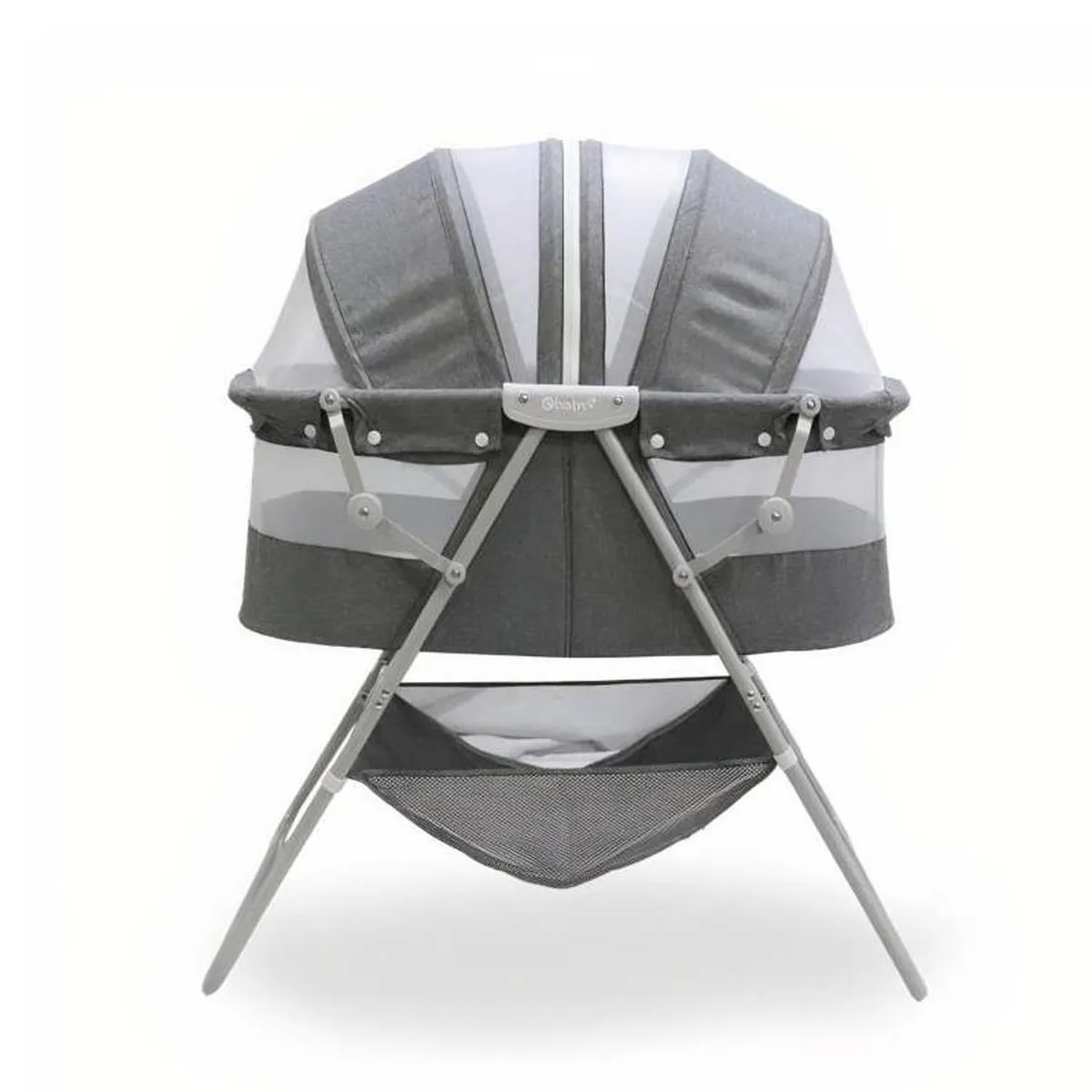 CUNA PORTÁTIL PLEGABLE PARA BEBÉ »DOLLY» GREY - 4