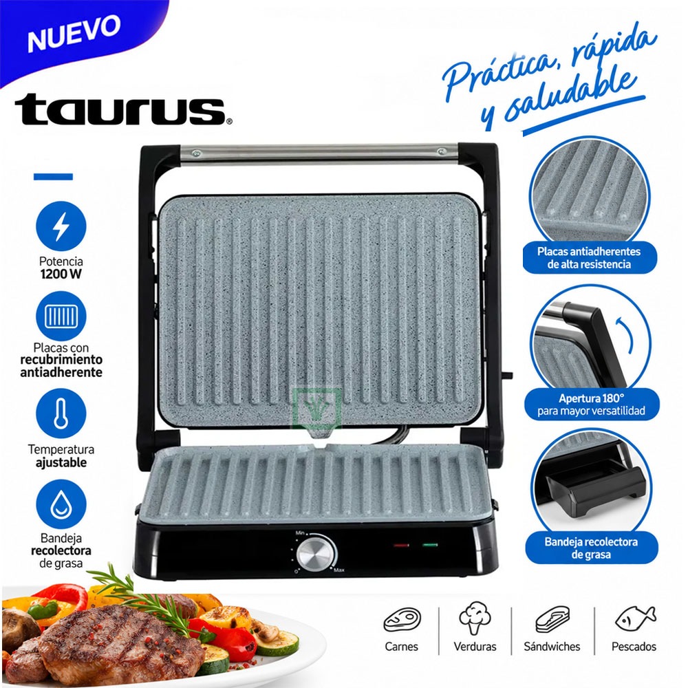 GRILL TAURUS MOD ASTERIA II 2000W - 1
