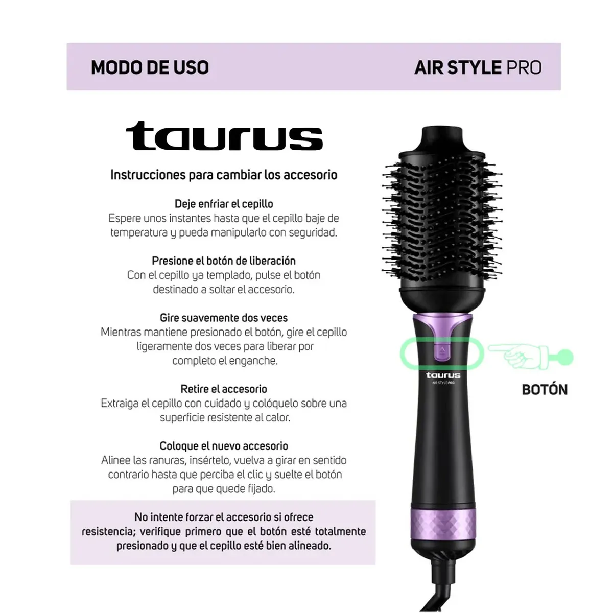 CEPILLO MOLDEADOR 5 EN 1 MOD. AIR STYLE PRO - 6