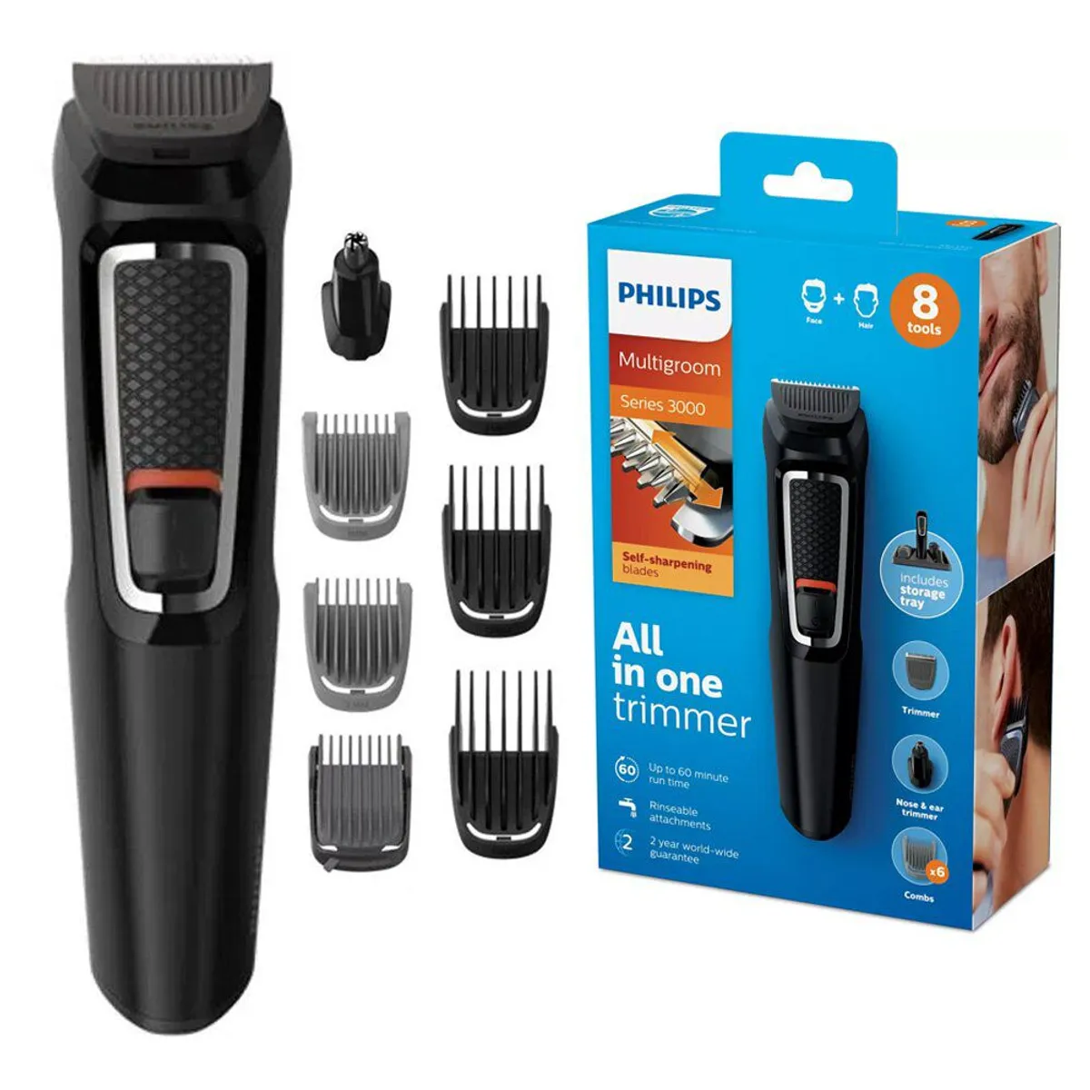 RECORTADOR DE BARBA MULTIGROOM 8 EN 1 - 1