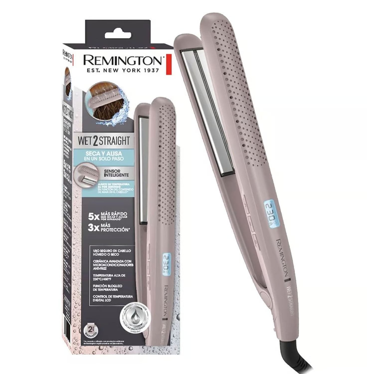 PLANCHA ALISADORA REMINGTON WET2STRAIGHT S27A - 1