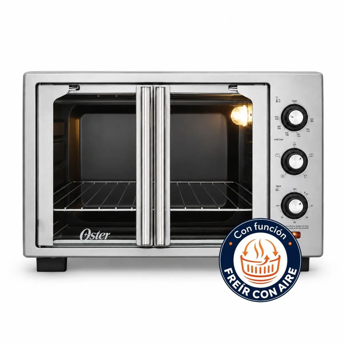 HORNO CON FREIDORA DE AIRE OSTER® DE 35 LITROS, PUERTAS FRANCESAS, TSSTTV35FDMAFNS - 3
