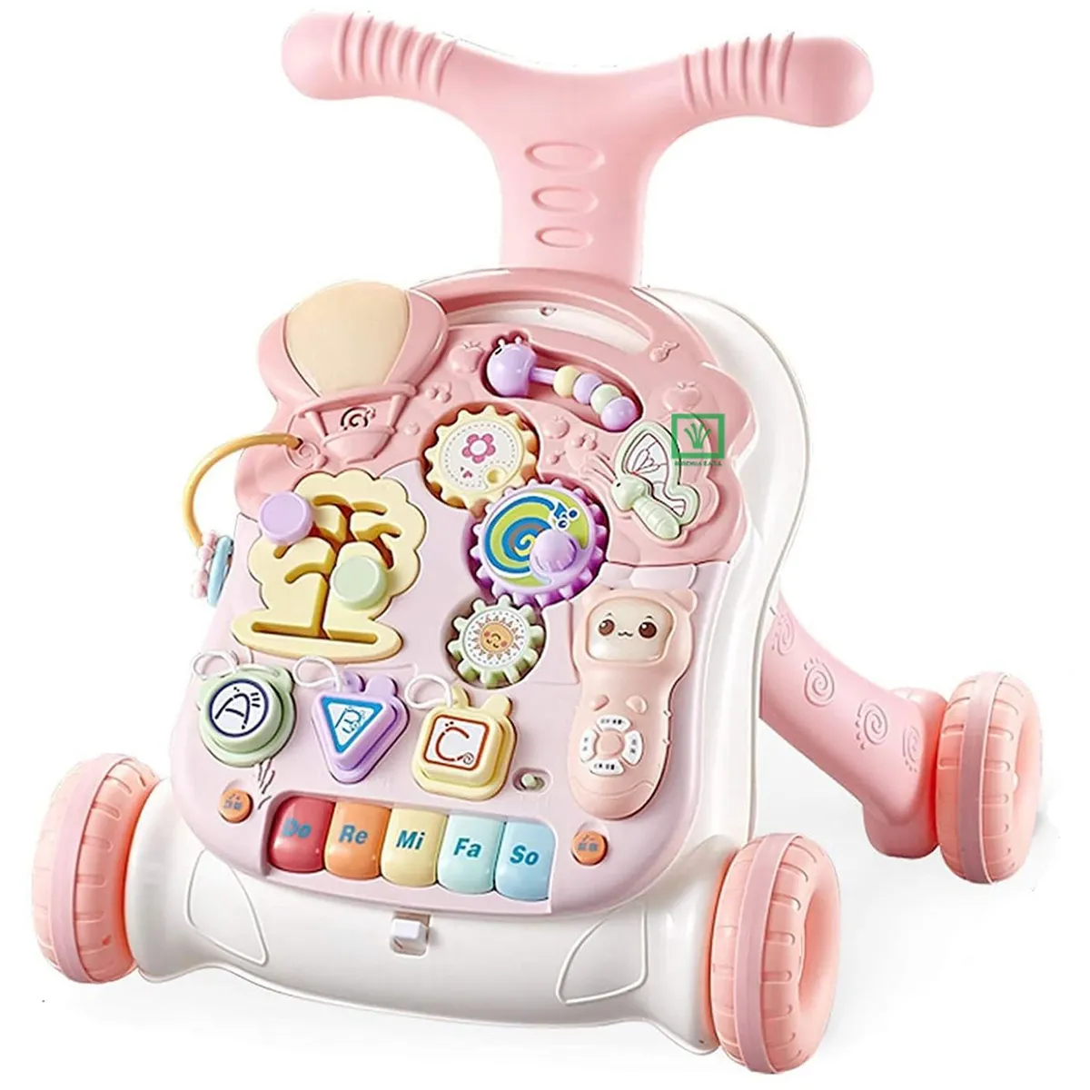 ANDADOR Y MESA ACTIVIDADES PARA BEBÉS 2 EN 1 ROSADO - 2