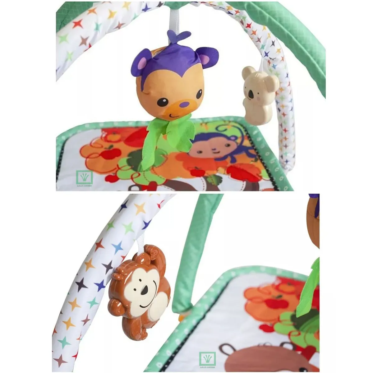 GIMNASIO IDEAL PARA BEBÉ CON JUGUETES ELEPHANT TURQUESA - 3