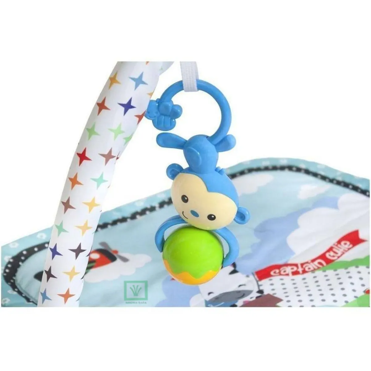 GIMNASIO IDEAL PARA BEBE CON JUGUETES ELEPHANT CELESTE - 5