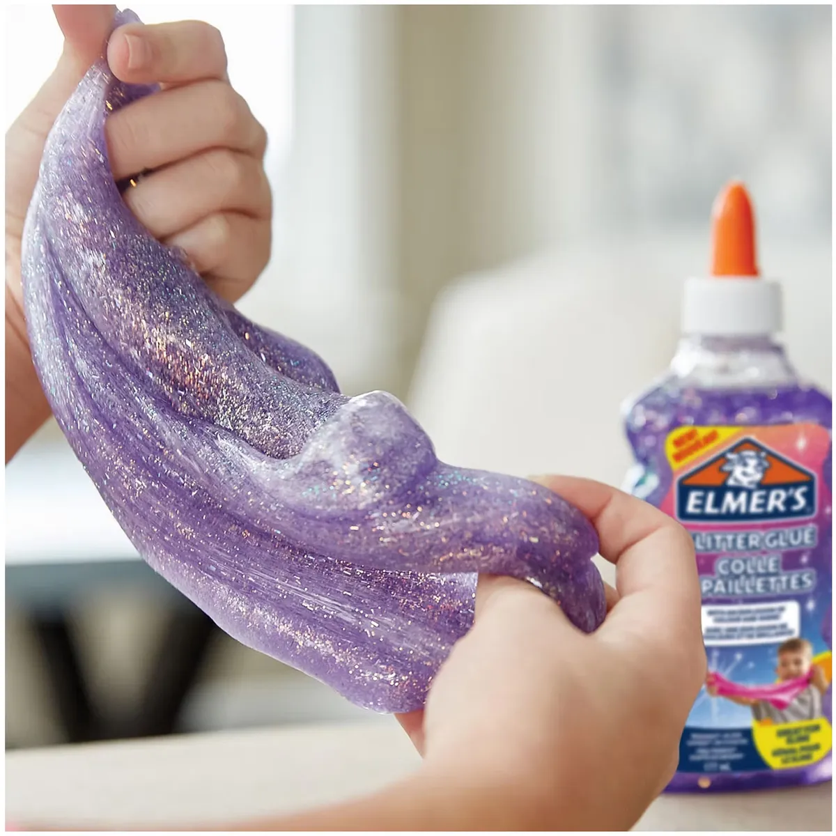 PACK HAZ SLIME GLITTER GLOW LILA - 3