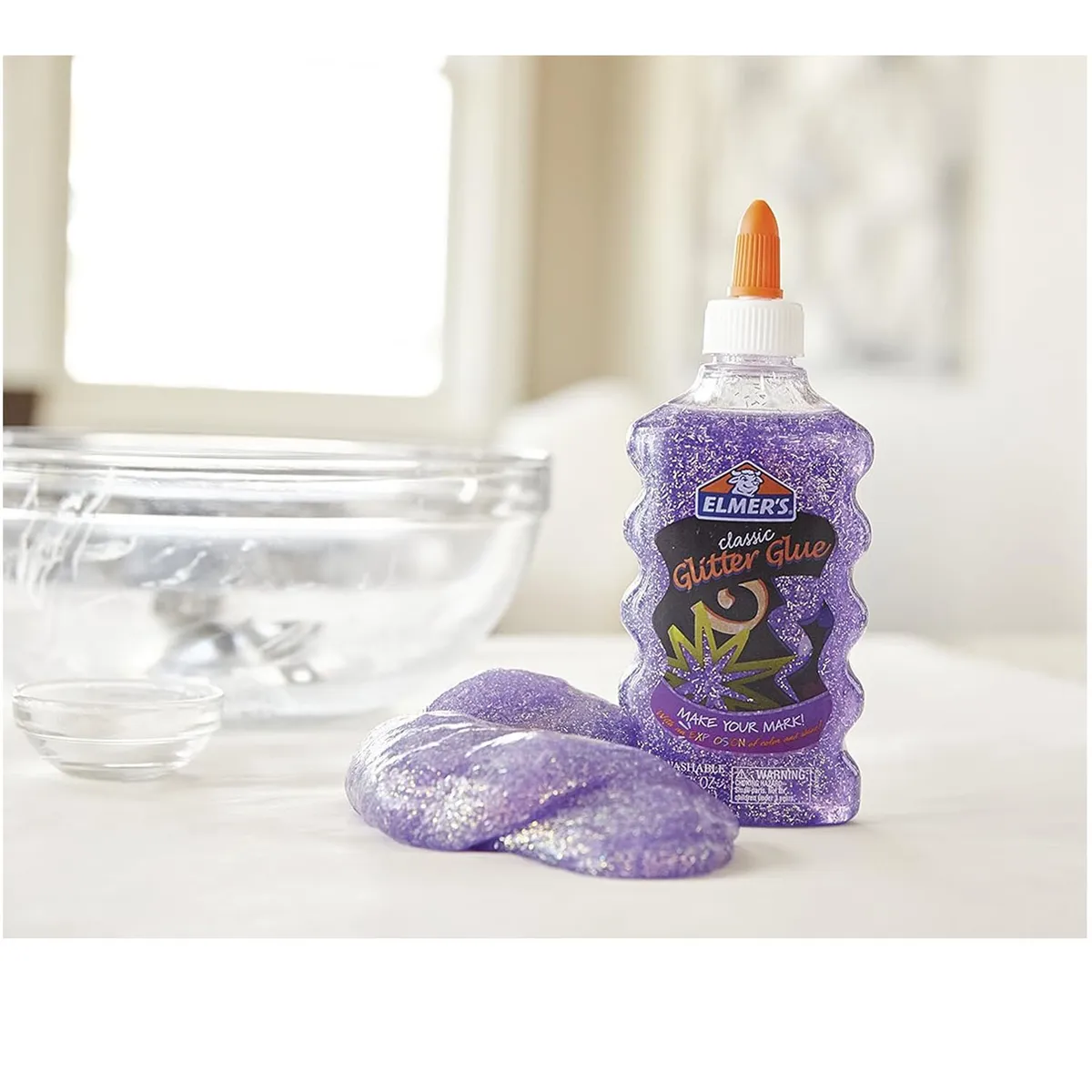 PACK HAZ SLIME GLITTER GLOW LILA - 8