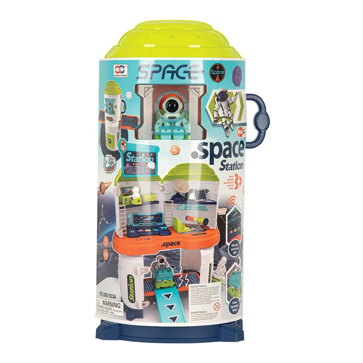 JUEGO DIDÁCTICO 2 EN 1 NAVE ESPACIAL MALETA CON ACCESORIOS VERDE - 4