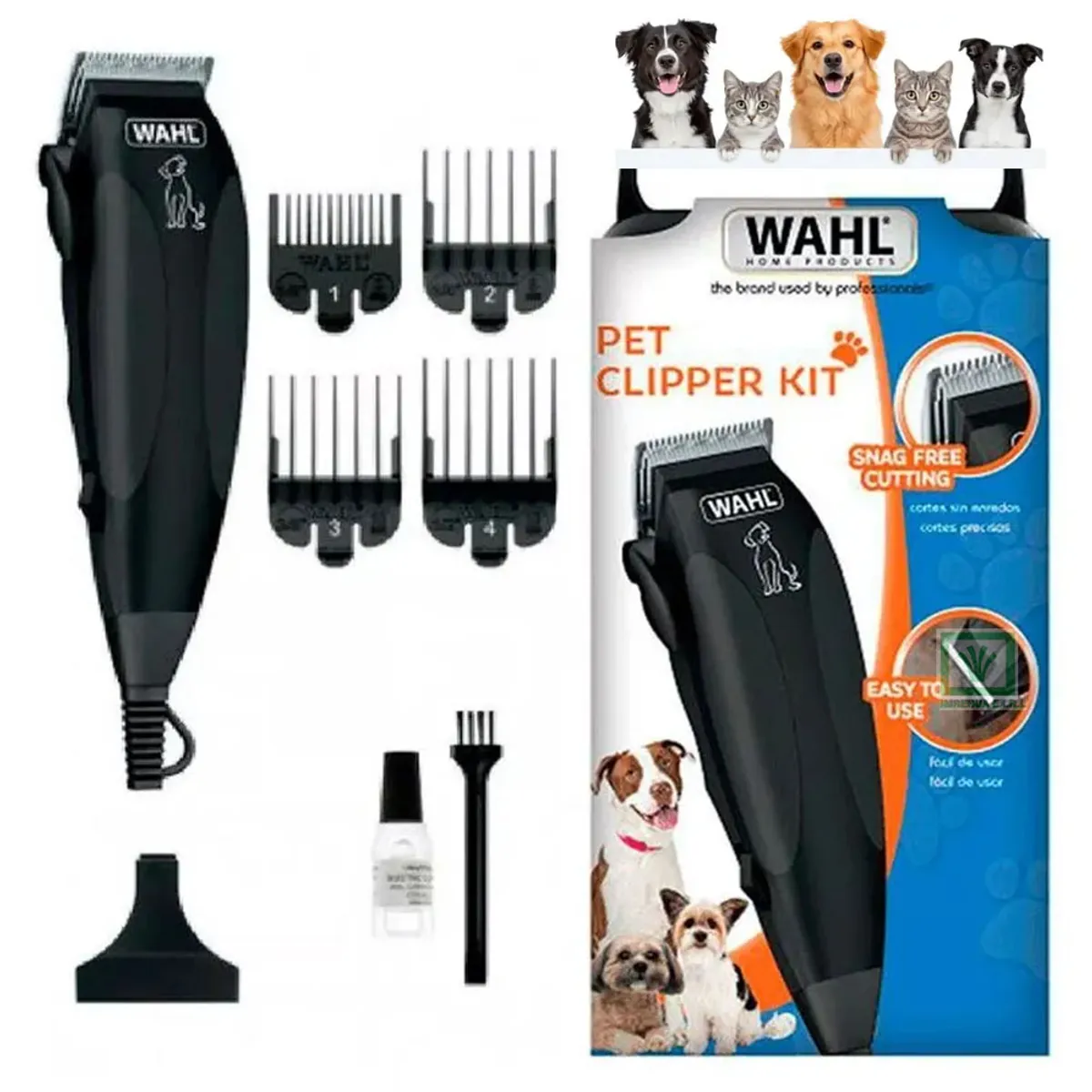 MAQUINA DE CORTAR PELO DE MASCOTAS 09653-718 KIT DE CORTE PARA MASCOTAS - 1