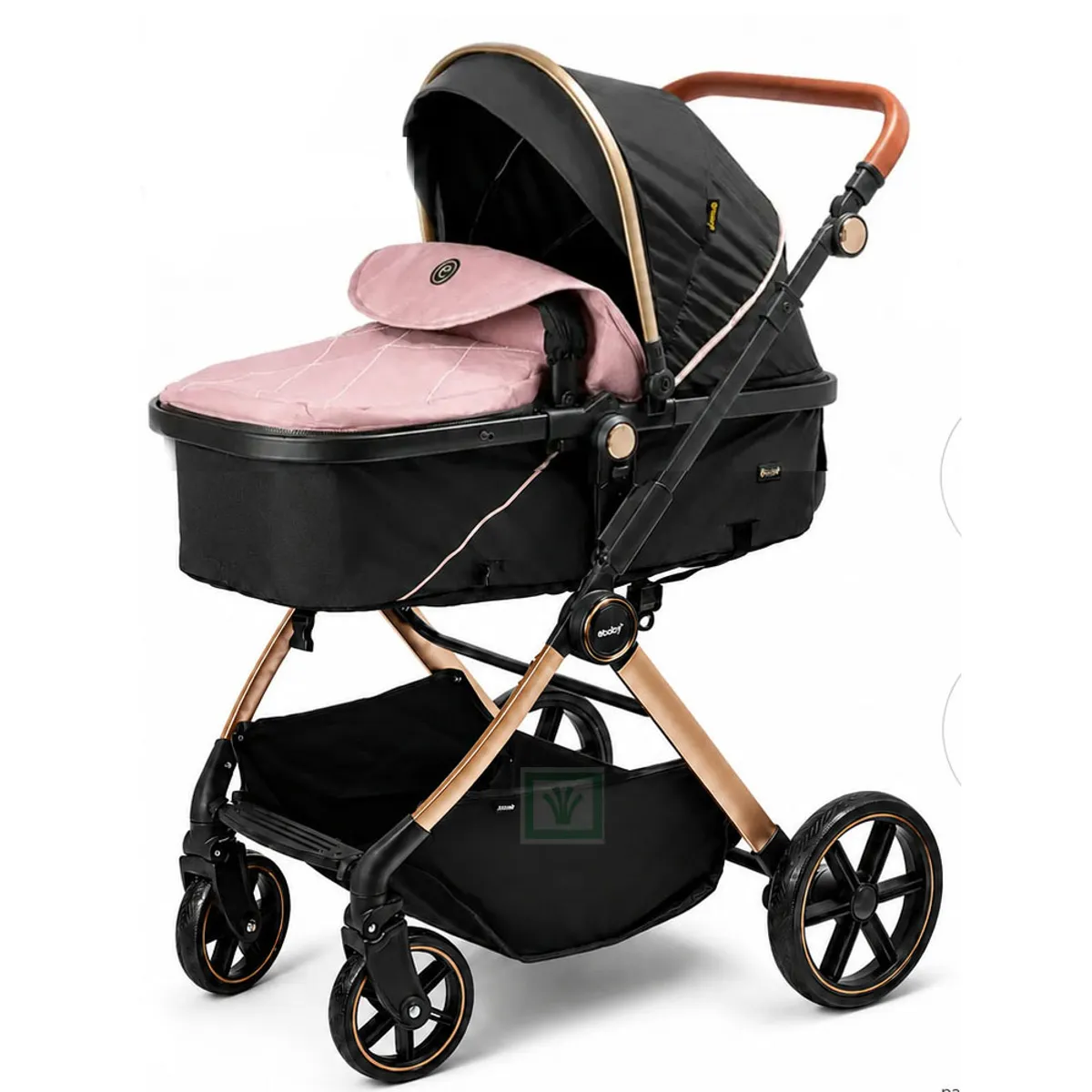 COCHE CUNA MOISÉS SIGNAL EBABY EB182 ROSADO - 3