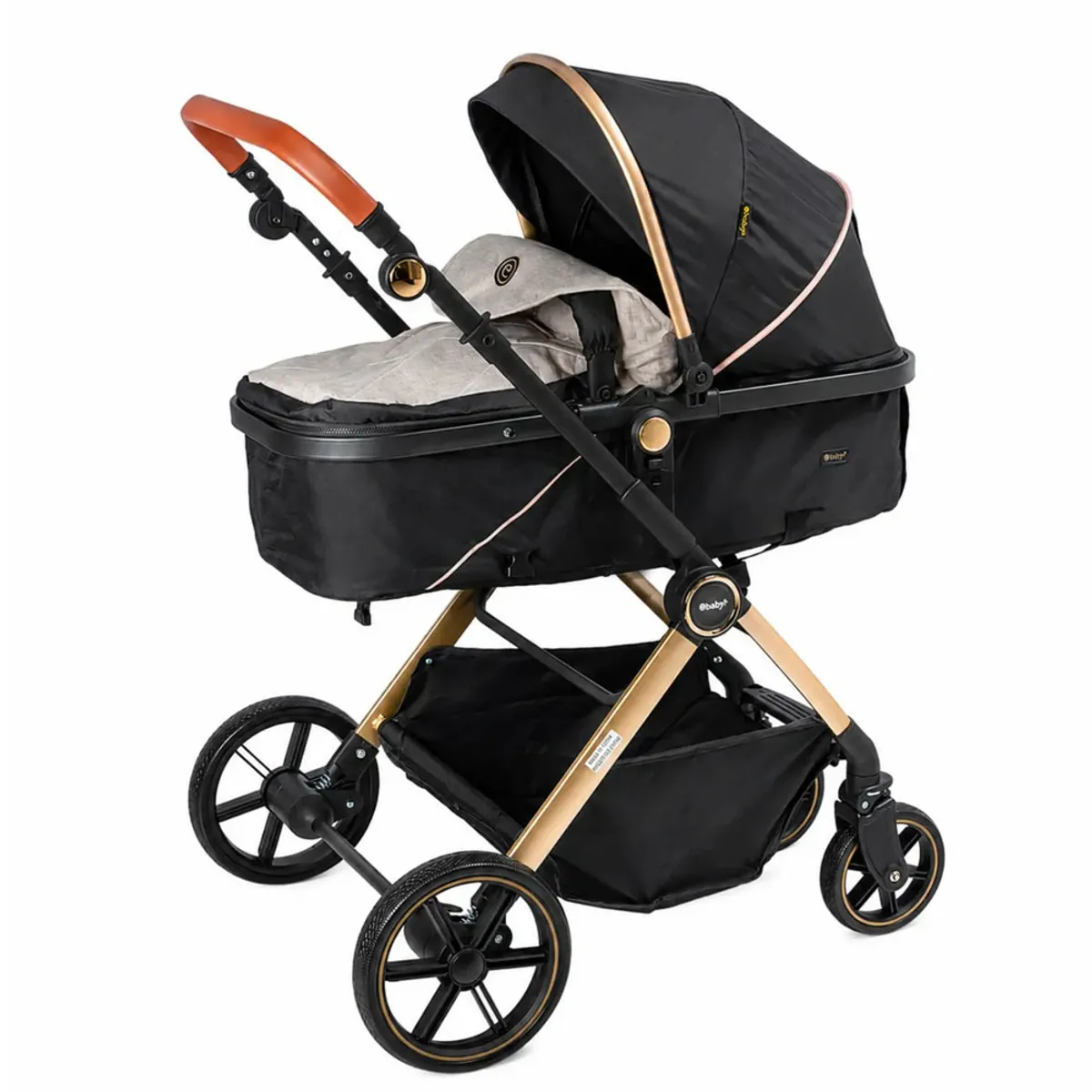 COCHE CUNA MOISÉS SIGNAL EBABY EB182 BEIGE - 3