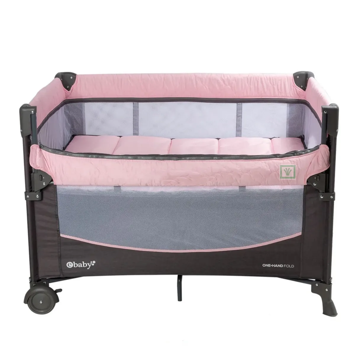 CUNA COLECHO LUMA EBABY EB771 ROSADO - 3