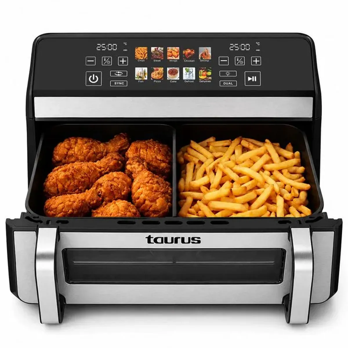 FREIDORA DE AIRE TAURUS DOUBLE AIR FRYER 11 LITROS - 3