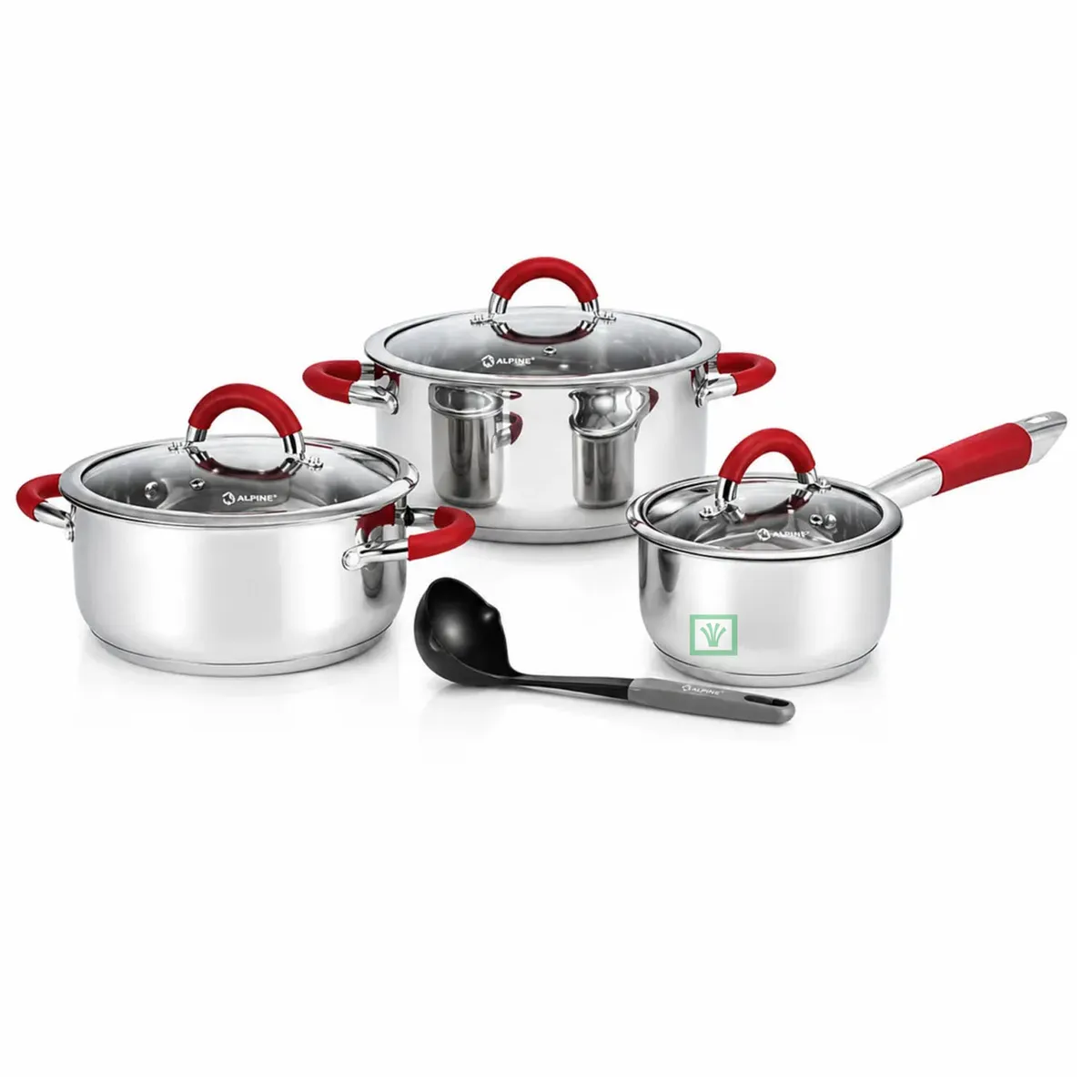 JUEGO DE OLLAS MIRAY JOM-506R 7 PZAS ACERO INOX - 3