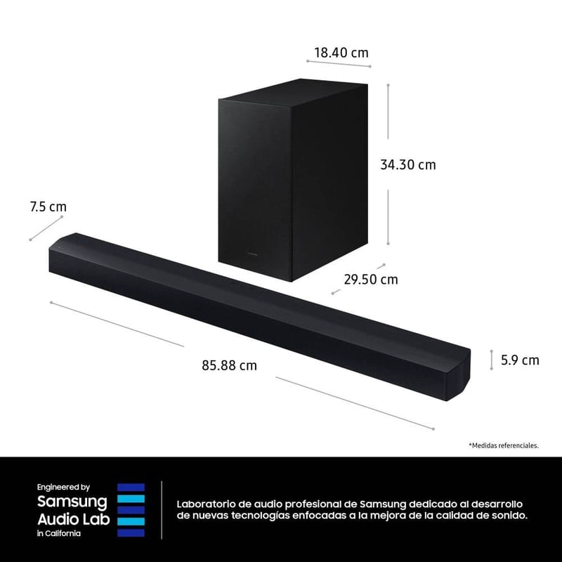 SOUNDBAR SAMSUNG HW-C450/ZL 2.1 CANALES BLUETOOTH - 1