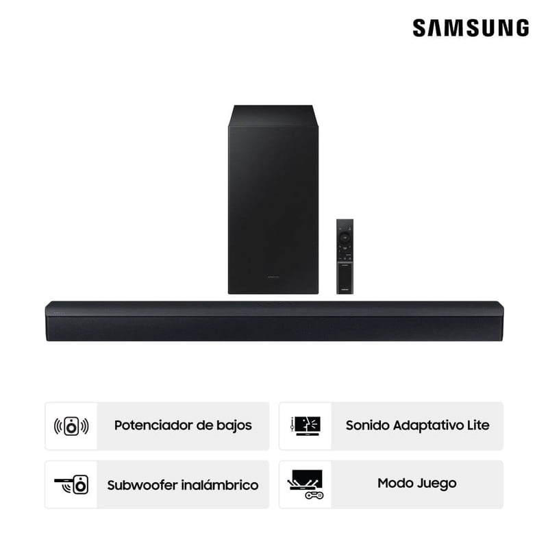 SOUNDBAR SAMSUNG HW-C450/ZL 2.1 CANALES BLUETOOTH - 3