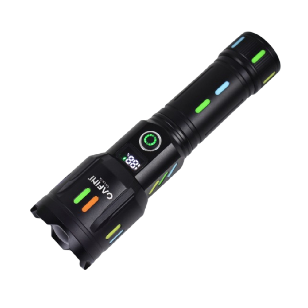 LINTERNA DE LARGO ALCANCE CON CINTAS REFLECTIVASO LED CAFINI CN-L377A - 1