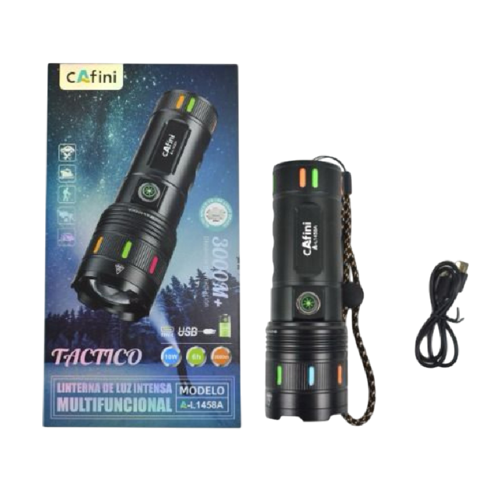 LINTERNA DE LARGO ALCANCE CAFINI A-L1458A 3000M DE DISTANCIA LUZ LED - 3