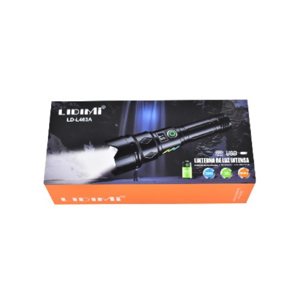 LINTERNA DE LARGO ALCANCE LIDIMI LD-L463A 2000M DE DISTANCIA LUZ LED - 3